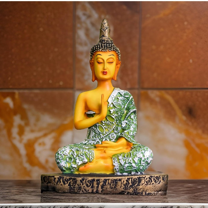 Fashtales handicrafts Poly Resin Sitting Wisdom Lord Buddha