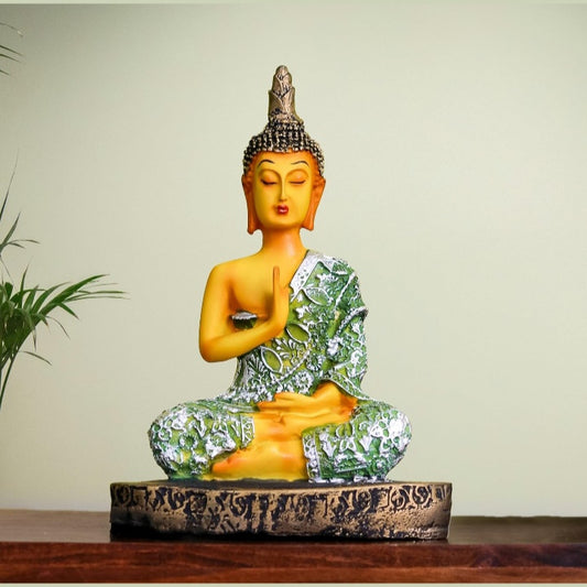 Fashtales handicrafts Poly Resin Sitting Wisdom Lord Buddha