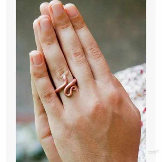 Sadhguru Copper Snake Ring