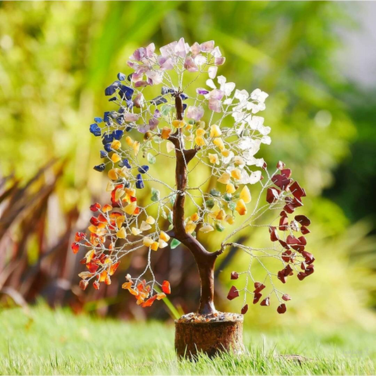 Seven Chakra Crystal Tree - Crystal Showpieces for Home Decor - Feng Shui Items for Positive Energy - Home Decor Items