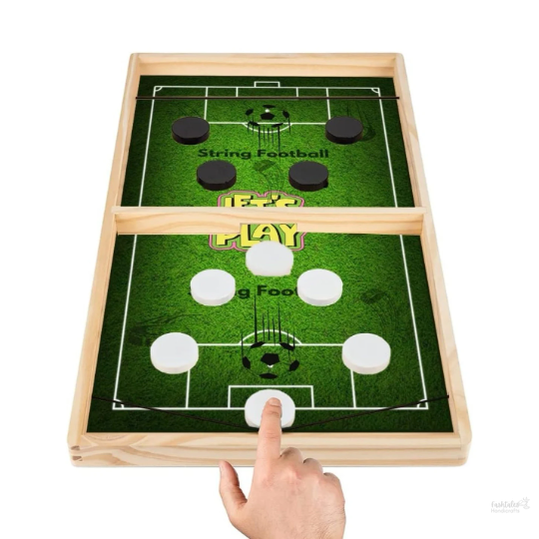 String Football/Hockey Wooden Board Game