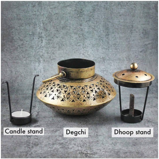 Vintage incense holder Hanging incense burner Dhoop cone incense boho diya or candle lantern decor spiritual decor gifts cone incense burner