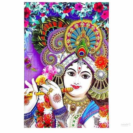 bal gopal photo frame God goddess Religious Framed Painting for Wall and Pooja/Hindu Bhagwan Devi Devta Photo Frame/God Poster for Puja